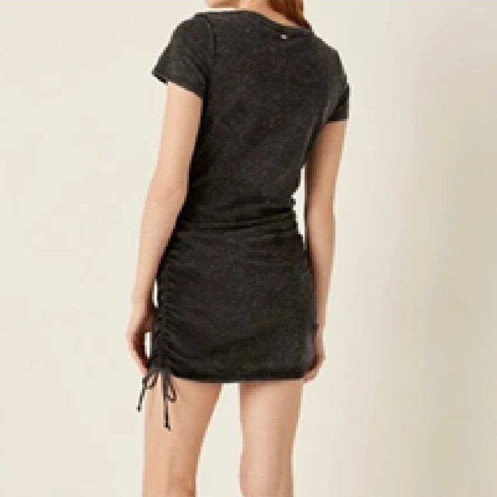 PINK BY VICTORIA’S SECRET SEXY STONE WASHED DRESS Side Cinched Tie Dress Medium - Picture 7 of 7
